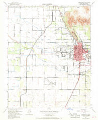Porterville California Historical topographic map, 1:24000 scale, 7.5 X 7.5 Minute, Year 1951