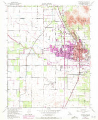 Porterville California Historical topographic map, 1:24000 scale, 7.5 X 7.5 Minute, Year 1951