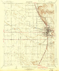 Porterville California Historical topographic map, 1:31680 scale, 7.5 X 7.5 Minute, Year 1929