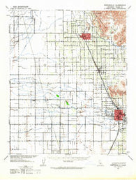 Porterville California Historical topographic map, 1:62500 scale, 15 X 15 Minute, Year 1942