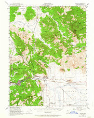 Portola California Historical topographic map, 1:62500 scale, 15 X 15 Minute, Year 1950