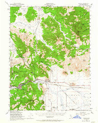 Portola California Historical topographic map, 1:62500 scale, 15 X 15 Minute, Year 1950
