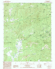 Posey California Historical topographic map, 1:24000 scale, 7.5 X 7.5 Minute, Year 1986