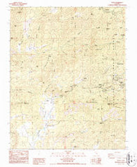 Posey California Historical topographic map, 1:24000 scale, 7.5 X 7.5 Minute, Year 1986