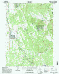 Pothole Valley California Historical topographic map, 1:24000 scale, 7.5 X 7.5 Minute, Year 1993