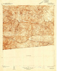 Potrero California Historical topographic map, 1:48000 scale, 15 X 15 Minute, Year 1942