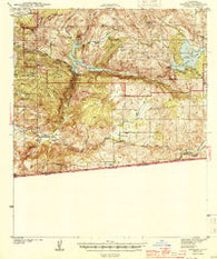 Potrero California Historical topographic map, 1:62500 scale, 15 X 15 Minute, Year 1944