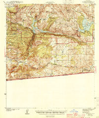 Potrero California Historical topographic map, 1:62500 scale, 15 X 15 Minute, Year 1944