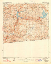 Potrero California Historical topographic map, 1:62500 scale, 15 X 15 Minute, Year 1944