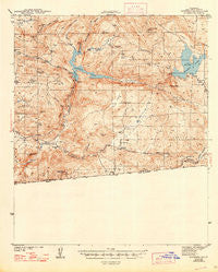 Potrero California Historical topographic map, 1:62500 scale, 15 X 15 Minute, Year 1944