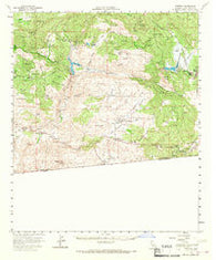 Potrero California Historical topographic map, 1:62500 scale, 15 X 15 Minute, Year 1960