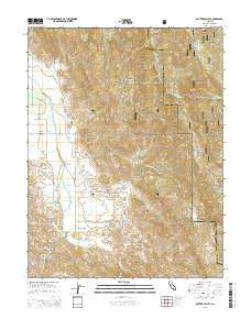 Potter Valley California Current topographic map, 1:24000 scale, 7.5 X 7.5 Minute, Year 2015