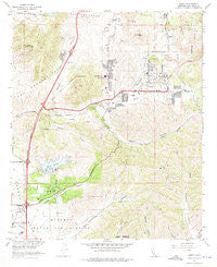 Poway California Historical topographic map, 1:24000 scale, 7.5 X 7.5 Minute, Year 1967