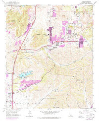 Poway California Historical topographic map, 1:24000 scale, 7.5 X 7.5 Minute, Year 1967