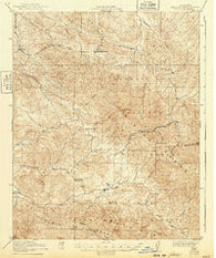 Pozo California Historical topographic map, 1:62500 scale, 15 X 15 Minute, Year 1922