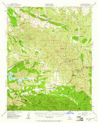 Pozo California Historical topographic map, 1:62500 scale, 15 X 15 Minute, Year 1952