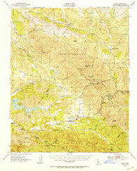 Pozo California Historical topographic map, 1:62500 scale, 15 X 15 Minute, Year 1952
