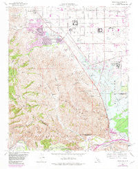 Prado Dam California Historical topographic map, 1:24000 scale, 7.5 X 7.5 Minute, Year 1967