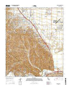Prado Dam California Current topographic map, 1:24000 scale, 7.5 X 7.5 Minute, Year 2015