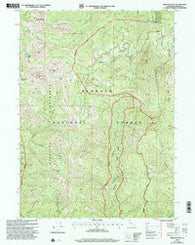 Preston Peak California Historical topographic map, 1:24000 scale, 7.5 X 7.5 Minute, Year 2001
