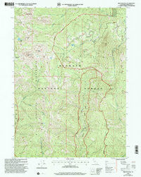 Preston Peak California Historical topographic map, 1:24000 scale, 7.5 X 7.5 Minute, Year 2001