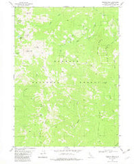 Preston Peak California Historical topographic map, 1:24000 scale, 7.5 X 7.5 Minute, Year 1982