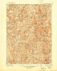 Preston Peak California Historical topographic map, 1:125000 scale, 30 X 30 Minute, Year 1922
