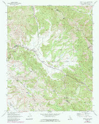 Priest Valley California Historical topographic map, 1:24000 scale, 7.5 X 7.5 Minute, Year 1969