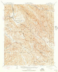 Priest Valley California Historical topographic map, 1:62500 scale, 15 X 15 Minute, Year 1941