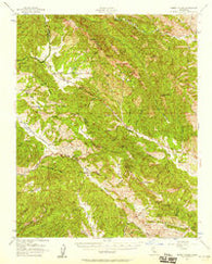 Priest Valley California Historical topographic map, 1:62500 scale, 15 X 15 Minute, Year 1956