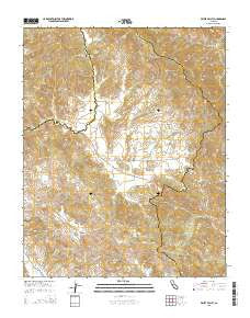Priest Valley California Current topographic map, 1:24000 scale, 7.5 X 7.5 Minute, Year 2015