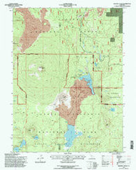 Prospect Peak California Historical topographic map, 1:24000 scale, 7.5 X 7.5 Minute, Year 1995