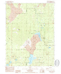 Prospect Peak California Historical topographic map, 1:24000 scale, 7.5 X 7.5 Minute, Year 1985