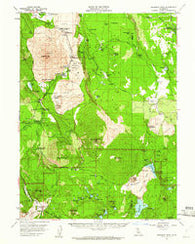 Prospect Peak California Historical topographic map, 1:62500 scale, 15 X 15 Minute, Year 1957