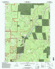 Pulga California Historical topographic map, 1:24000 scale, 7.5 X 7.5 Minute, Year 1994