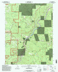Pulga California Historical topographic map, 1:24000 scale, 7.5 X 7.5 Minute, Year 1994