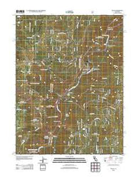 Pulga California Historical topographic map, 1:24000 scale, 7.5 X 7.5 Minute, Year 2012