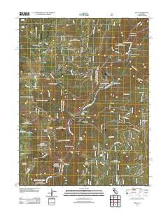 Pulga California Historical topographic map, 1:24000 scale, 7.5 X 7.5 Minute, Year 2012
