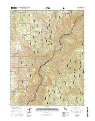 Pulga California Current topographic map, 1:24000 scale, 7.5 X 7.5 Minute, Year 2015