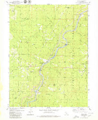 Pulga California Historical topographic map, 1:24000 scale, 7.5 X 7.5 Minute, Year 1979