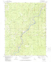 Pulga California Historical topographic map, 1:24000 scale, 7.5 X 7.5 Minute, Year 1979