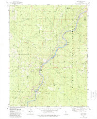 Pulga California Historical topographic map, 1:24000 scale, 7.5 X 7.5 Minute, Year 1979