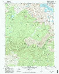 Pyramid Peak California Historical topographic map, 1:24000 scale, 7.5 X 7.5 Minute, Year 1992