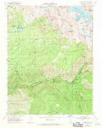Pyramid Peak California Historical topographic map, 1:24000 scale, 7.5 X 7.5 Minute, Year 1955