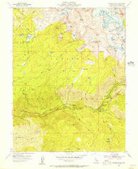 Pyramid Peak California Historical topographic map, 1:24000 scale, 7.5 X 7.5 Minute, Year 1955