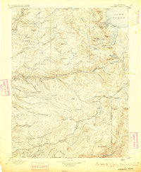 Pyramid Peak California Historical topographic map, 1:125000 scale, 30 X 30 Minute, Year 1895