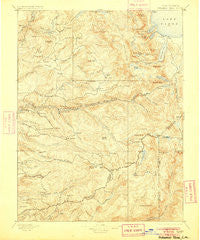 Pyramid Peak California Historical topographic map, 1:125000 scale, 30 X 30 Minute, Year 1896