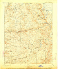 Pyramid Peak California Historical topographic map, 1:125000 scale, 30 X 30 Minute, Year 1896