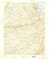 Pyramid Peak California Historical topographic map, 1:125000 scale, 30 X 30 Minute, Year 1896