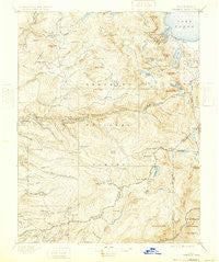 Pyramid Peak California Historical topographic map, 1:125000 scale, 30 X 30 Minute, Year 1896